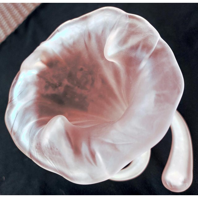 Vintage Frosted Glass Vase by Stiver, Italy, 1970 For Sale - Image 14 of 17