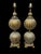 This pair of VTG Hollywood Regency Table Lamps are breathtaking...The fluted balloon globes have interior paint that sets...