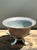 Vintage Patinated Copper Bowl on Verdigris Stand For Sale - Image 4 of 12