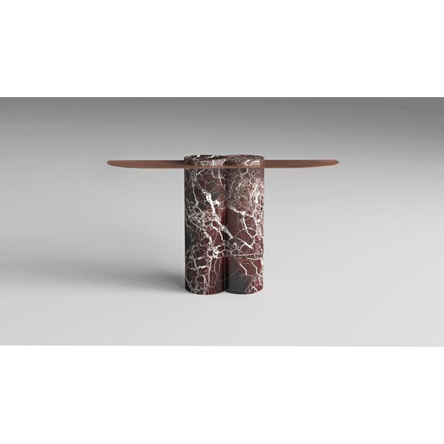 Contemporary Jumbo Rosso Levanto Console Table by Etamorph For Sale - Image 3 of 6