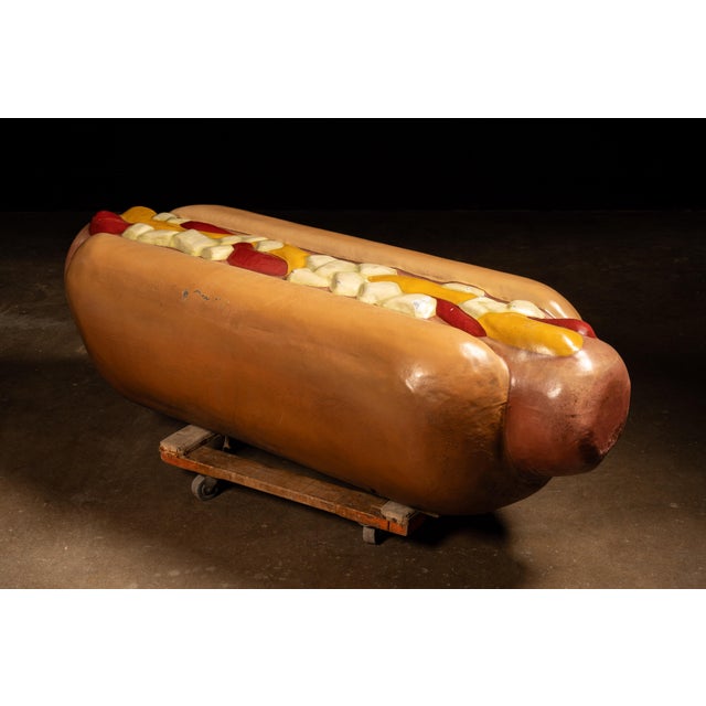 Pop Art Vintage Milwaukee County Stadium Giant Hot Dog Concession Display For Sale - Image 3 of 10