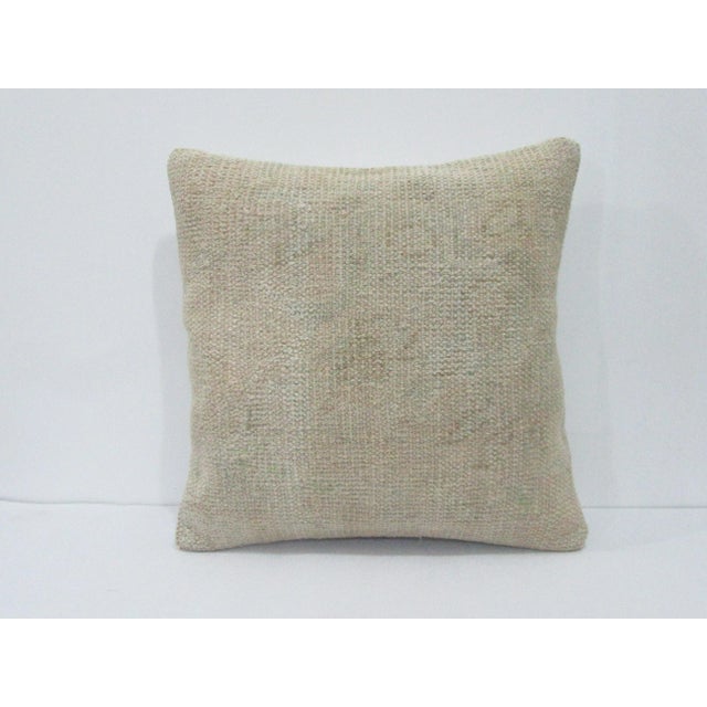 Faded Distressed Pillow Cover For Sale - Image 4 of 4