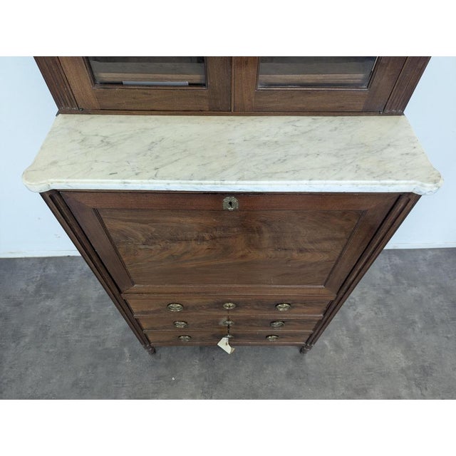Guillotine-Fronted Secretary by F. Trapet, Early 19th Century, in Very Good conditions.