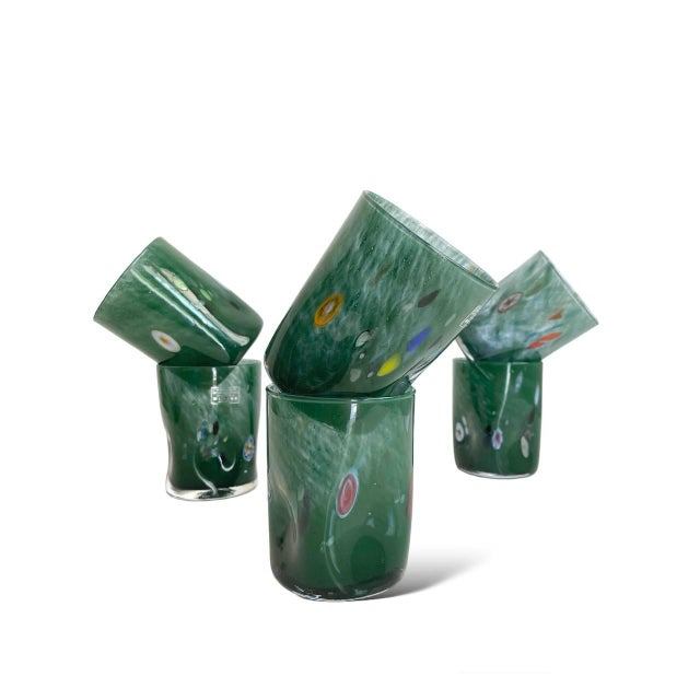 Italian Versace Drinking Glasses from Ribes the Art of Glass, 2004, Set of 6 For Sale - Image 4 of 11