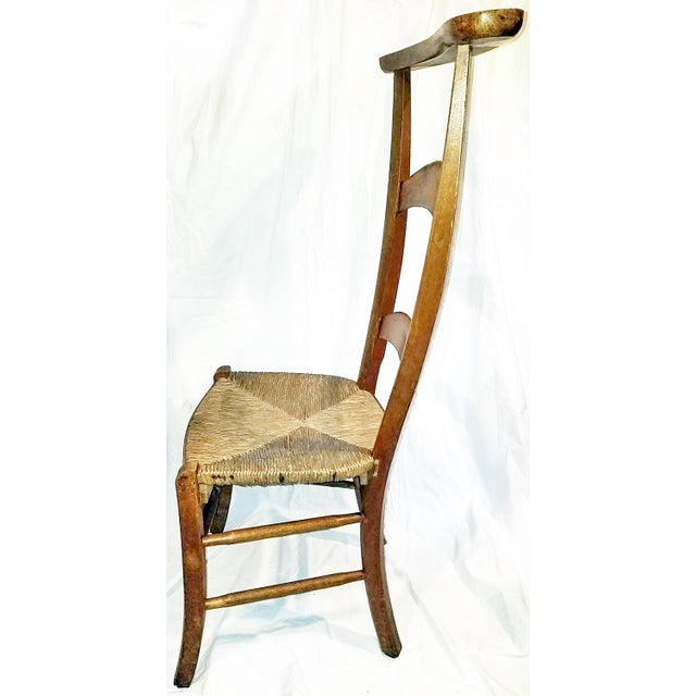 Late 19th Century French Country Prie Dieu Prayer Chair For Sale In West Palm - Image 6 of 9