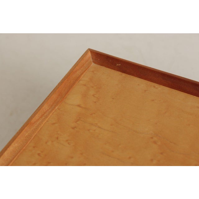 Light Yellow Studio Mixed Wood Desktop Cigar Humidor For Sale - Image 8 of 18