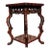 Vintage Chinese Rosewood Display Stand, Carved Openwork Pedestal For Sale