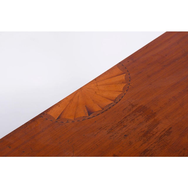 Biedermeier Side Table in Walnut and Maple Marquetry, 1850s For Sale - Image 6 of 12