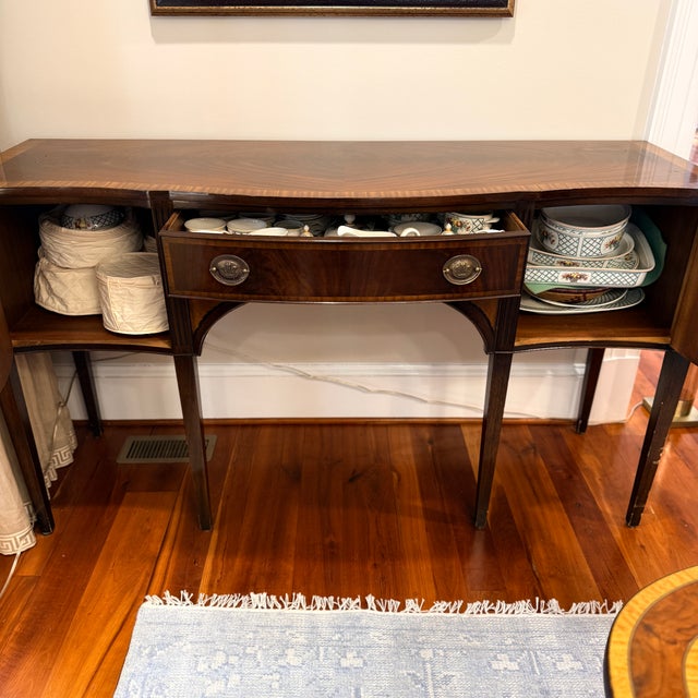 Brown Antique Federal Style Sideboard For Sale - Image 8 of 12