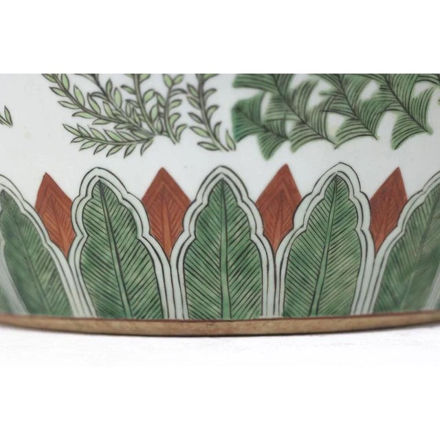 Canton Porcelain Planters, 1950, Set of 2 For Sale - Image 4 of 13