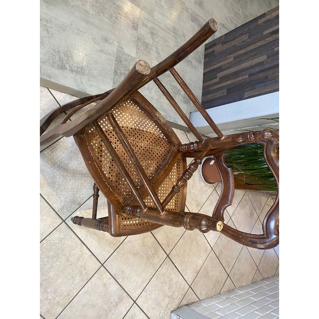 Antique Cane and Wood Chairs, 1890s, Set of 2 For Sale - Image 15 of 18