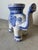 Vintage Handmade Blue & White Ceramic Elephant Garden Stool For Sale - Image 10 of 12