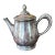 Early 20th Century Christofle French Silverplate Teapot/Chocolate Pot-Metal Blanc For Sale