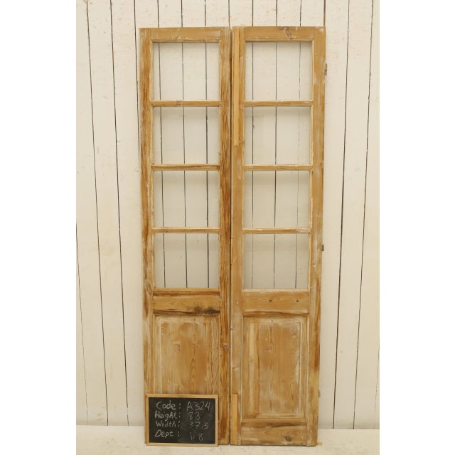 Late 19th Century Double French Glass Doors - a Pair For Sale - Image 4 of 5