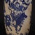 Ceramic Vintage Blue & White Rouleau Vase With Crackle Glaze For Sale - Image 7 of 9