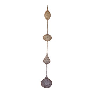 Handmade Copper Wire Sculpture Inspired by the Handwoven Technique of Ruth Asawa #20 For Sale