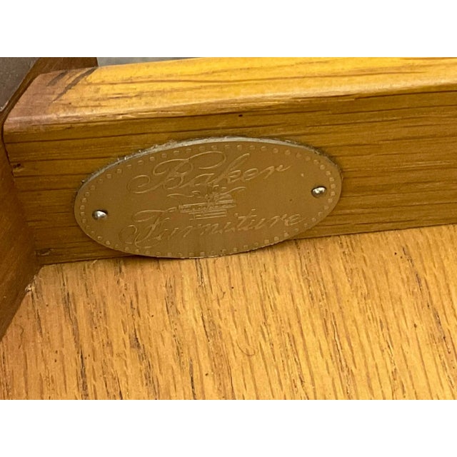 Late 20th Century Baker Queen Anne Style Burl Side End Table Chairish