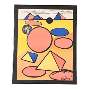 Alexander Calder "Hommage À San Lazzaro" Framed Lithograph, 1975