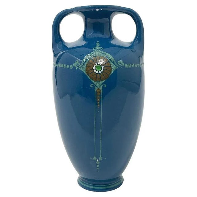 Dutch Earthenware Vase from Arnhems Fayencefabriek, 1910s For Sale - Image 10 of 10