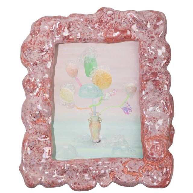 Contemporary Michaela Karásek Čejková & Luisa Bělohlávková, Puget for the Hygiene Lover, Print in Ceramic Frame For Sale - Image 3 of 3