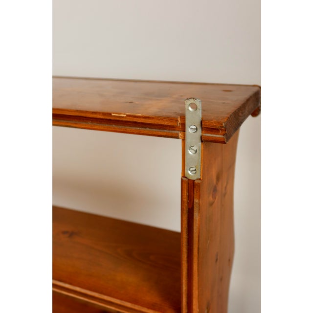 Vintage Pine Wall Shelf with Scalloped Front, 1970s For Sale - Image 9 of 10