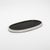 Kifu Paris Oval Tray in Black Shagreen With Polished Stainless Steel by Kifu Paris For Sale - Image 4 of 8