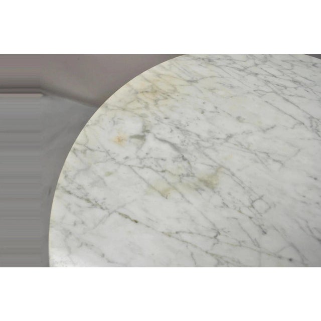 Mid Century Modern Hugh Acton Round Marble Top Chrome Lollipop Drinks Side Table For Sale - Image 12 of 12