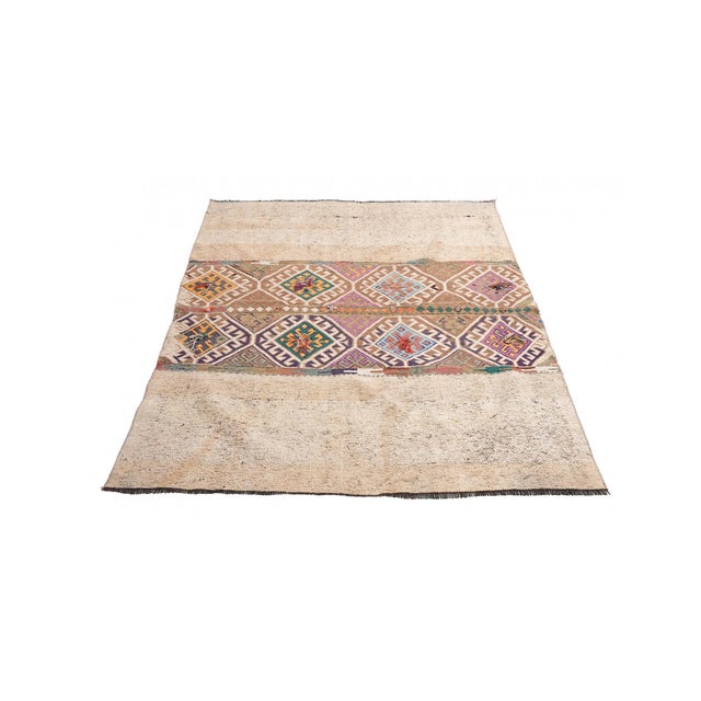 Vintage Decorative Kilim Rug - 4`7″ X 6`4″ For Sale - Image 4 of 6