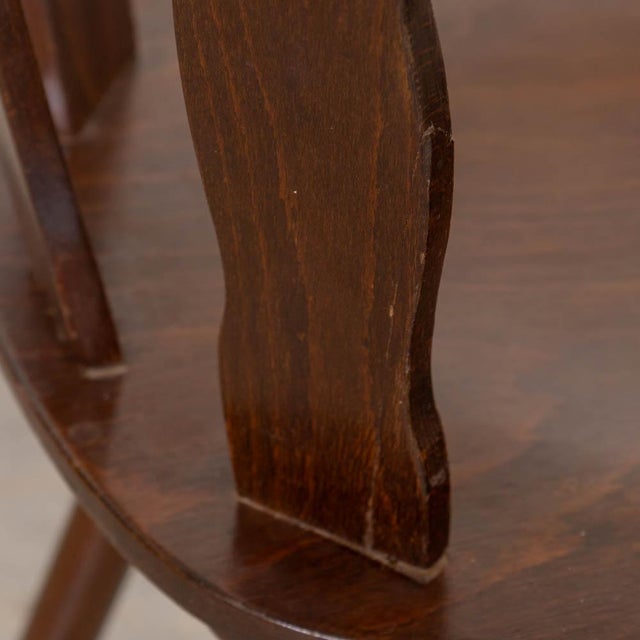 1950s 1950s French Wood Brutalist Chair For Sale - Image 5 of 11