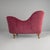 Wood Italian Sofa in Purple-Ret Velvet and Wood, 1930s For Sale - Image 7 of 13