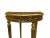 Gilded Wooden Side Table with Marble Top For Sale - Image 5 of 6