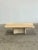 W54.5 D27.5 H16.5 Vintage travertine coffee table restored structurally and aesthetically. Unit features new interior...