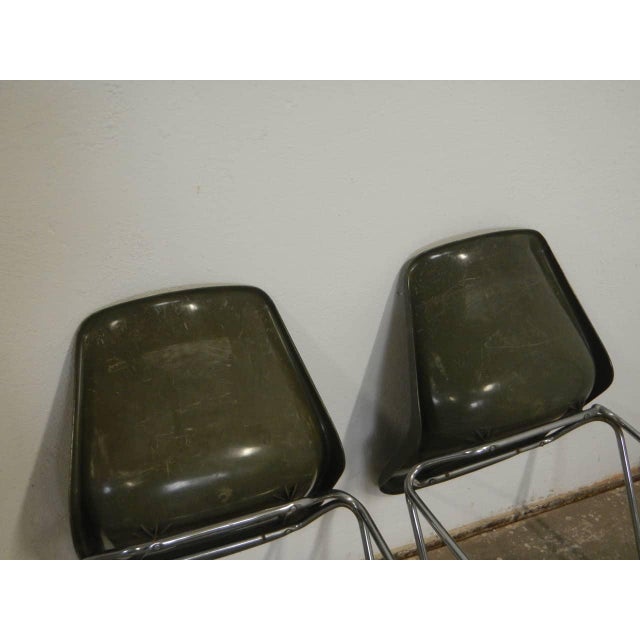 Forest Green Chairs by Robin Day for S.A.M.U. Hille, 1970s, Set of 2 For Sale - Image 8 of 10