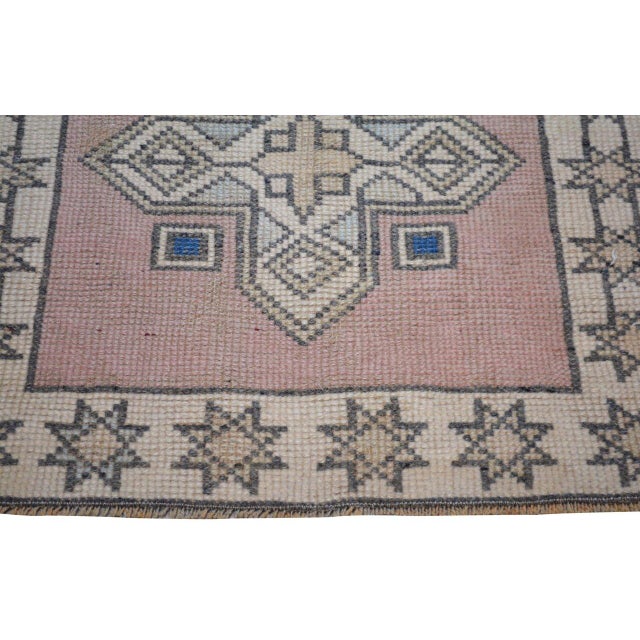 Vintage Turkish Anatolian Hand Knotted Wool Rug, 2'2''x10'5'' For Sale - Image 4 of 5