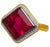 17.16 Carat Lozenge Cut Rubellite Red Tourmaline Ring, Size 7.25 For Sale - Image 4 of 6