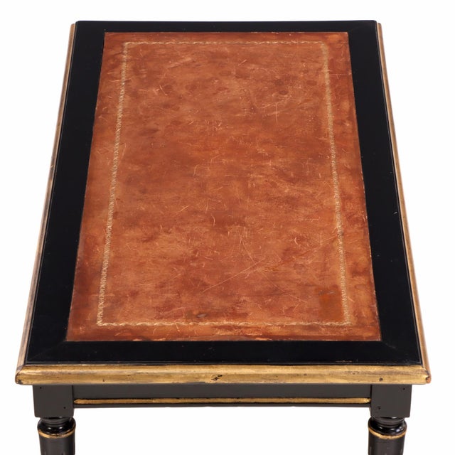 1940s 1940s French Maison Jansen Leather Top Coffee Table For Sale - Image 5 of 7