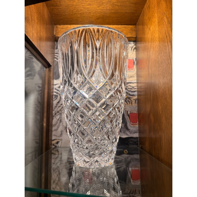 Waterford Vintage Waterford Crystal Grant Flower Vase 10” For Sale - Image 4 of 5