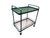 Mid 20th Century Green Tamiami Barcart Midcentury Modern Barcart Green Brown Jordan For Sale - Image 5 of 12