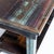 Impressive console table by Vincenzo de Cotiis, crafted from metal plates with a distinctive blued finish. The clean,...