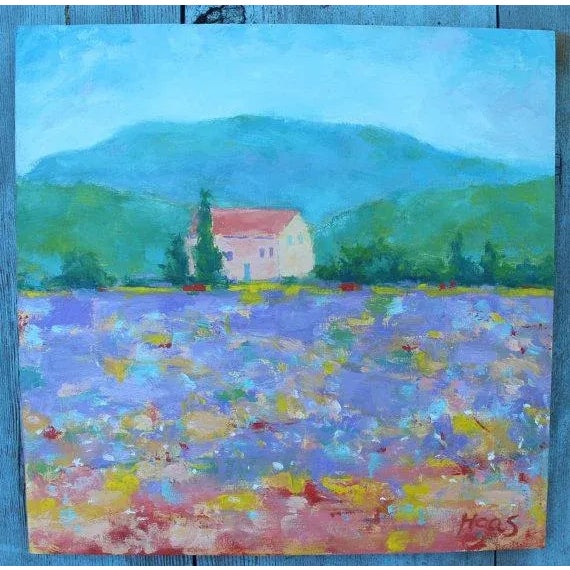 Lavender Provence Lavender, Modern Impressionist Oil Painting For Sale - Image 8 of 12
