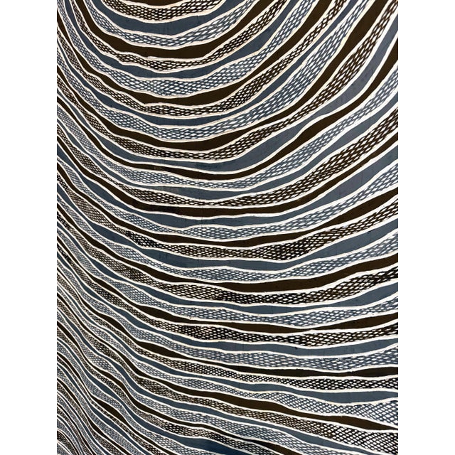 Contemporary Aboriginal Art on Bark by Gunybi Ganambarr Provenance For Sale - Image 10 of 17