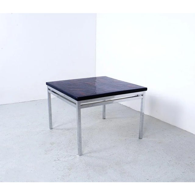 1960s Fat Lava Ceramic Tile Coffee Table, 1960s For Sale - Image 5 of 12