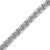 Contemporary .925 Sterling Silver 2.0 Cttw Diamond 7" Round Miracle Plate Link Bracelet (I-J Color, I2-I3 Clarity) For Sale - Image 3 of 6