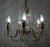 Metal Vintage Brass and Lead Crystal Chandelier from Preico, 1980s For Sale - Image 7 of 8