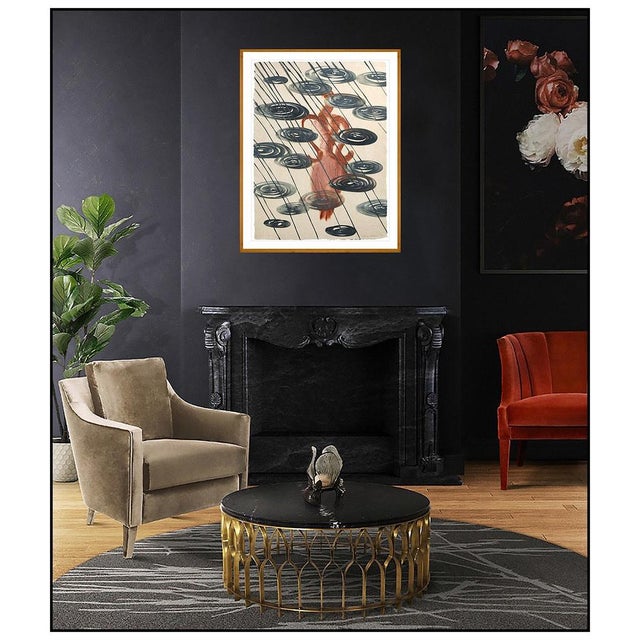 Message us to inquire about custom framing options! (Included for free with every purchase) This monotype is a wonderful...
