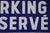 Blue Blue and White Enamel Metal Traffic Sign, 1950s For Sale - Image 8 of 17