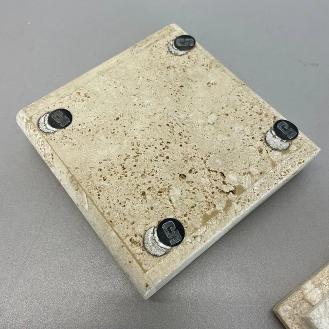Modernist Italian Travertine Marble Box Vide Poche from Fratelli Mannelli, 1970s For Sale - Image 16 of 18