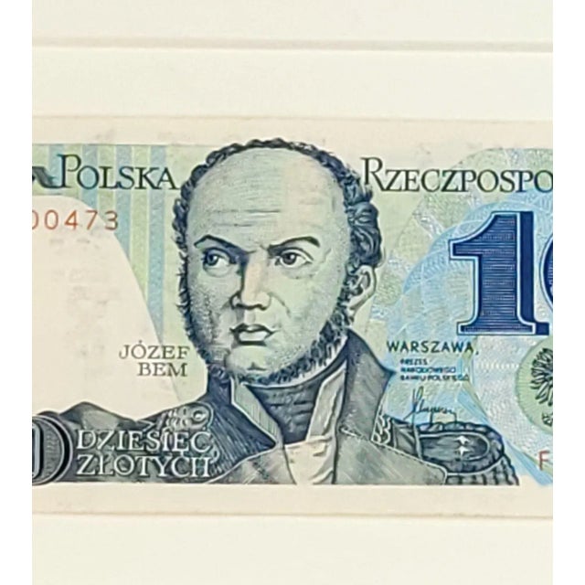 Modern Vintage Polish Currency, Framed For Sale - Image 3 of 6
