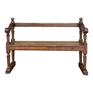 19th Century Rustic Country French Bench ~ Pew For Sale