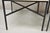 Mid Century Modern Paul McCobb Style Wrought Iron Marble Square Side Table Pair For Sale - Image 11 of 12